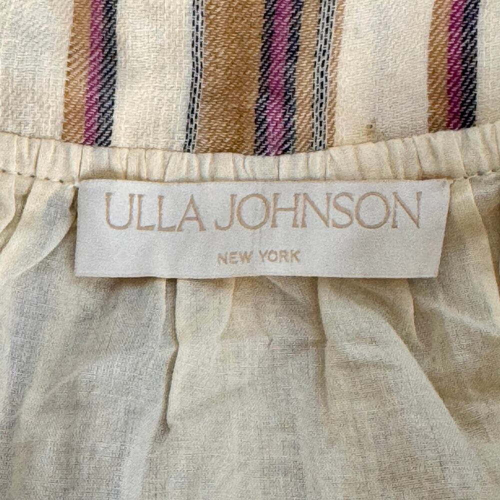 Ulla Johnson Severine Midi Skirt Beige Opal Tiered Ruffle Bohemian Cotton 6 - Picture 9 of 11